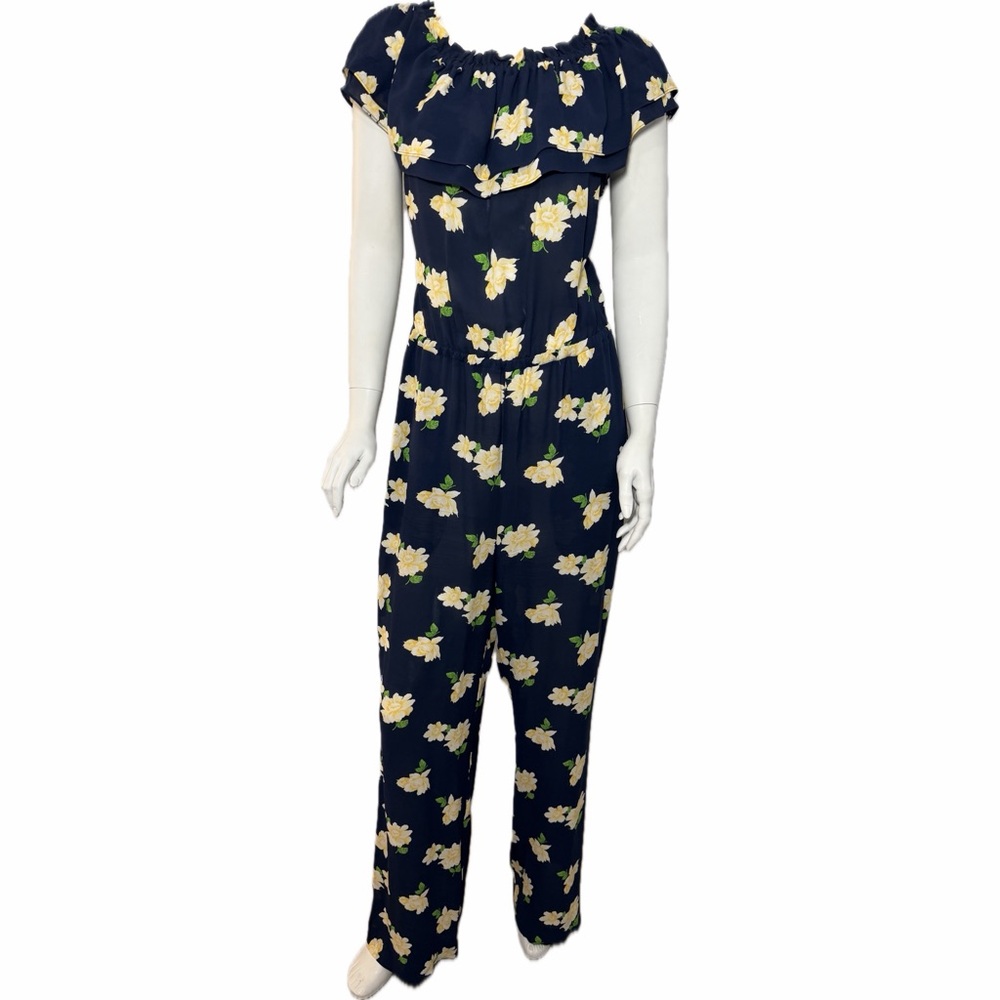 Michael Kors Collection $2495 Runway & Celeb Fave Silk Roses Dress Jumpsuit 8 - Picture 7 of 16